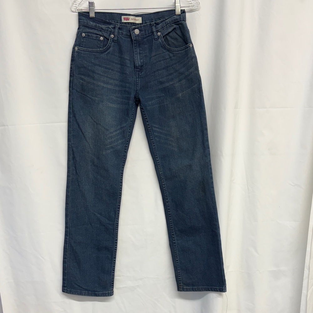 Levi's  Boys Adjustable Waist Stretch Fabric 514 Straight Leg Jean size 16 Reg